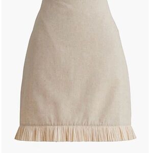 J Crew new straw trim linen blend Skirt